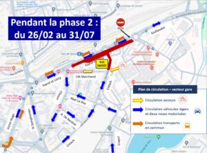 plan circulation travaux phase 2